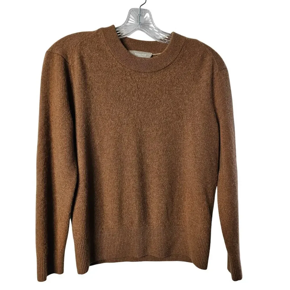 Everlane Women's Cashmere Brown Sweater Size Midium - Picture 2 of 9